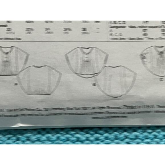 McCalls 6962 Sewing pattern top flutter sleeve size L XL XXL - Picture 6 of 7